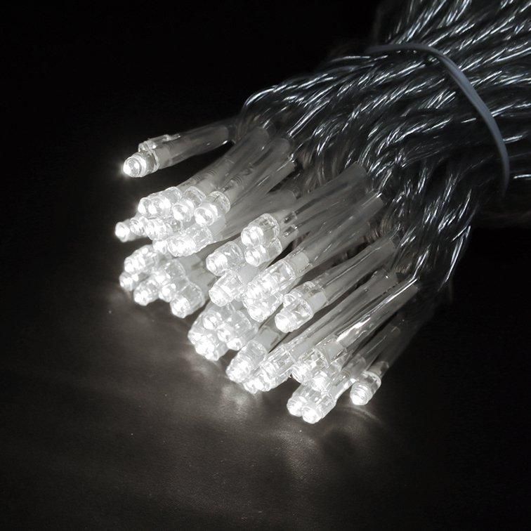 ホワイトLEDストリングライト LEDストリングライトⅡ クリアコード ホワイト│バリエーション豊富な