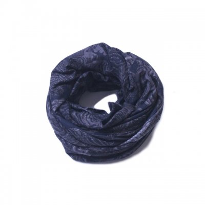 furoshiki scarf. -gray.black.- (tiger)