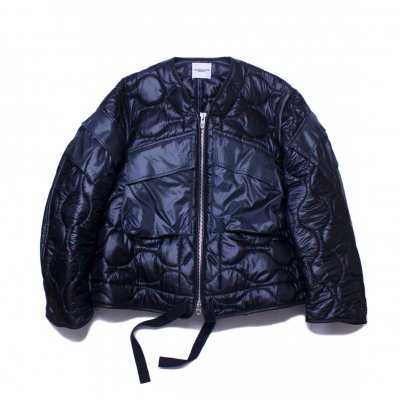 quilted liner jacket . (black.)