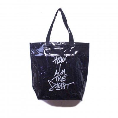 grocerystore bag -M-. (clear black.)