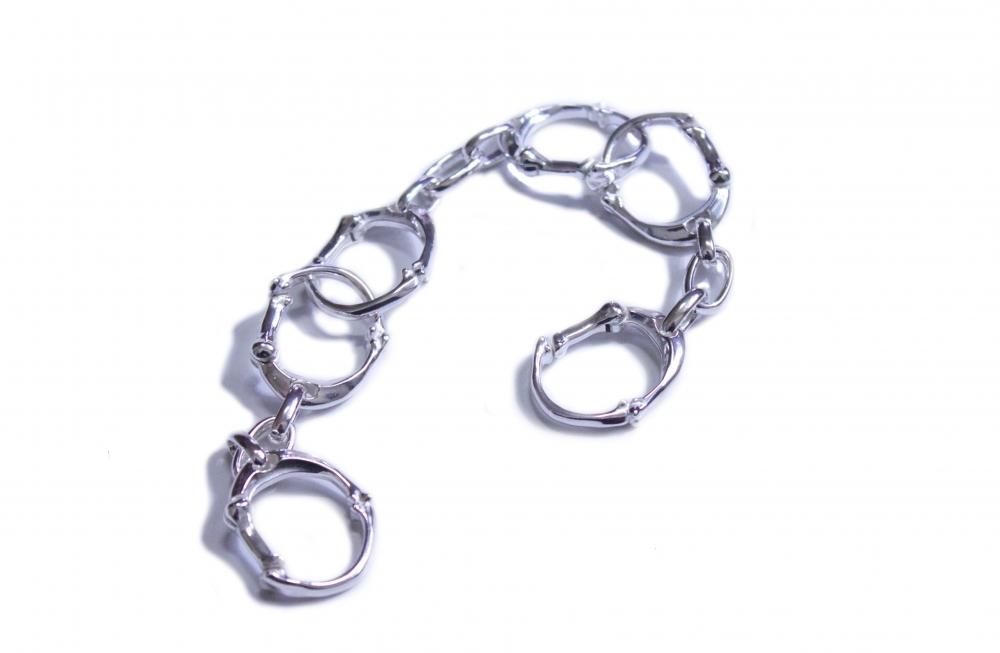 bone shaped carabiner bracelet. -S- - circus e-boutique