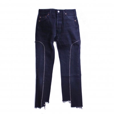 WESTERN JEANS (BLACK/S)<img class='new_mark_img2' src='https://img.shop-pro.jp/img/new/icons8.gif' style='border:none;display:inline;margin:0px;padding:0px;width:auto;' />