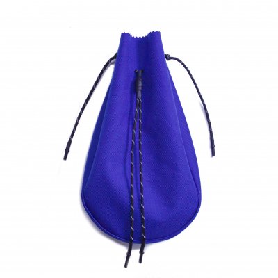 drawstring bag. -L-. (royal blue.)