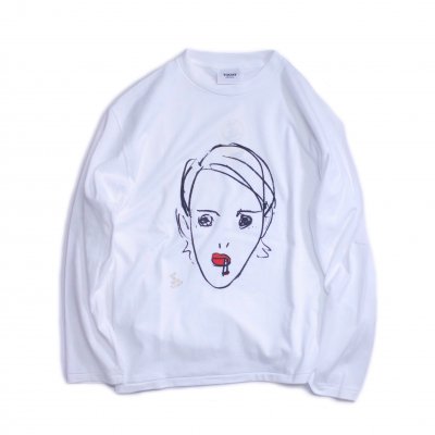 drawing tee (WHITE)<img class='new_mark_img2' src='https://img.shop-pro.jp/img/new/icons8.gif' style='border:none;display:inline;margin:0px;padding:0px;width:auto;' />