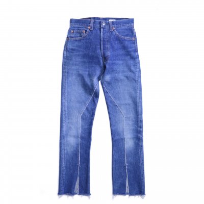 SLIT JEANS (BLUE/XS)<img class='new_mark_img2' src='https://img.shop-pro.jp/img/new/icons8.gif' style='border:none;display:inline;margin:0px;padding:0px;width:auto;' />