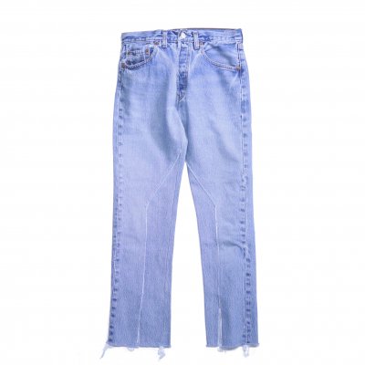 SLIT JEANS (BLUE/S)<img class='new_mark_img2' src='https://img.shop-pro.jp/img/new/icons8.gif' style='border:none;display:inline;margin:0px;padding:0px;width:auto;' />