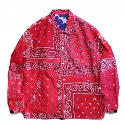 BANDANA COACH JACKET (RED/L)<img class='new_mark_img2' src='https://img.shop-pro.jp/img/new/icons8.gif' style='border:none;display:inline;margin:0px;padding:0px;width:auto;' />