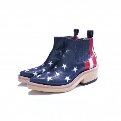 star&stripes chelsea boots. -navy.red.white.- <br> (RIOS OF MERCEDES)