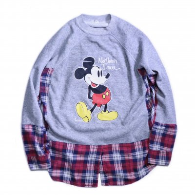 DOCKING SWEAT MICKEY<img class='new_mark_img2' src='https://img.shop-pro.jp/img/new/icons8.gif' style='border:none;display:inline;margin:0px;padding:0px;width:auto;' />