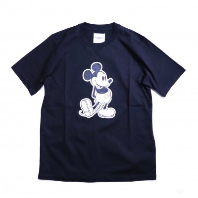 Mickey Mouse crew neck s/s tee. (black.monotone.)