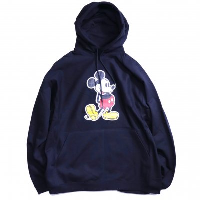 oversized Mickey Mouse pullover hoodie. (black.original.)