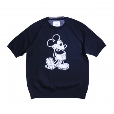 Mickey Mouse s/s sweater. (black.monotone.)