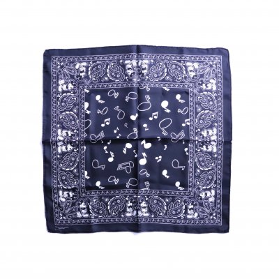Mickey Mouse thick silk scarf. -S- (black.)
