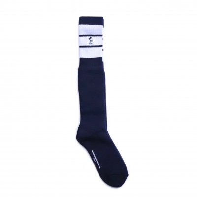 three stripes socks. (black.monotone.)