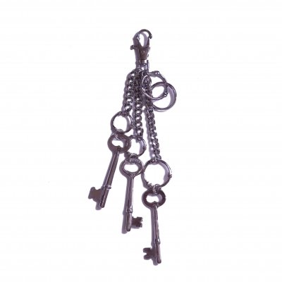 bone shaped ring swivel hook key chain. -triple- (END)