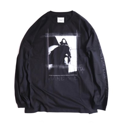 jane doe's portrait.2(oversized l/s tee) -black.- - circus e-boutique