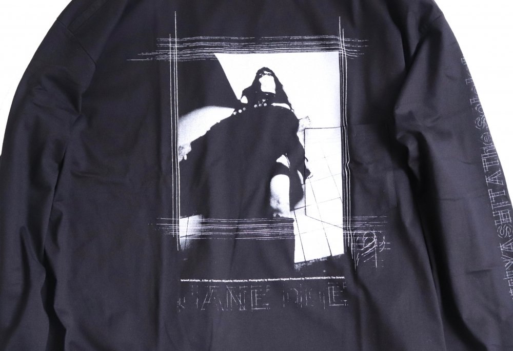 jane doe's portrait.2(oversized l/s tee) -black.- - circus e-boutique