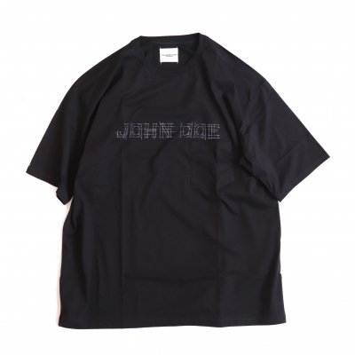 JOHN DOE (oversized s/s tee) -black.-