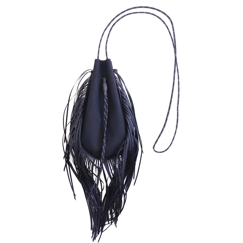 TAITAI×YOSHIOKAIRYOUTEN drawstring bag. -S-. (fringe) - circus e-boutique