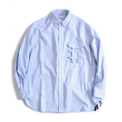 side back zip not button down shirt?  (blue.)