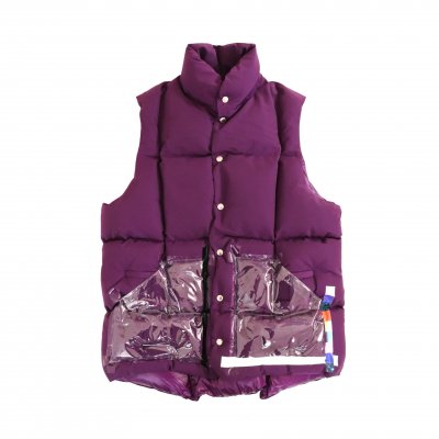 oversized mountain vest. (purple.)