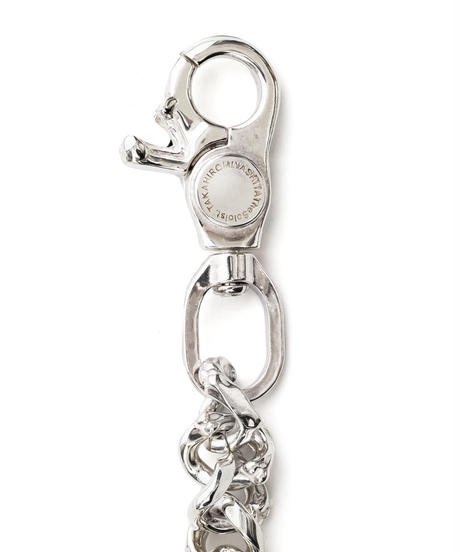 sa.0052 bone shaped wallet chain. (silver.) - circus e-boutique