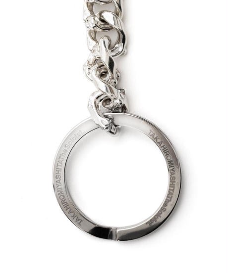sa.0052 bone shaped wallet chain. (silver.) - circus e-boutique