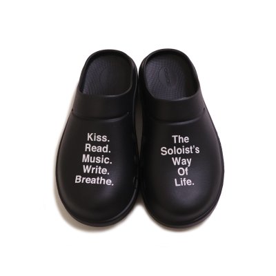 clogs.-The Soloist's Way Of Life.- (black.)