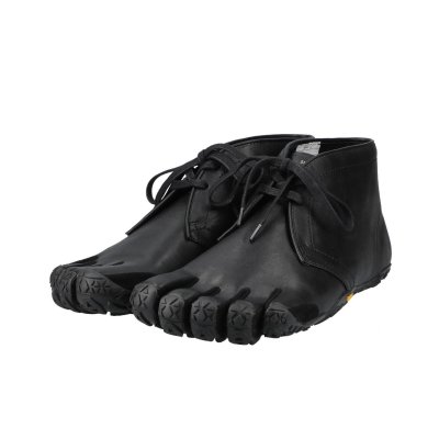 five finger chukka boots. (black.)