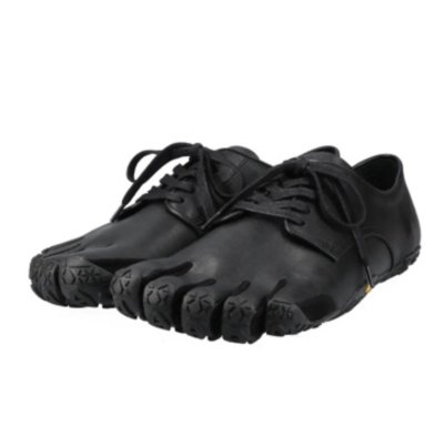 five finger plain shoes. (black.)