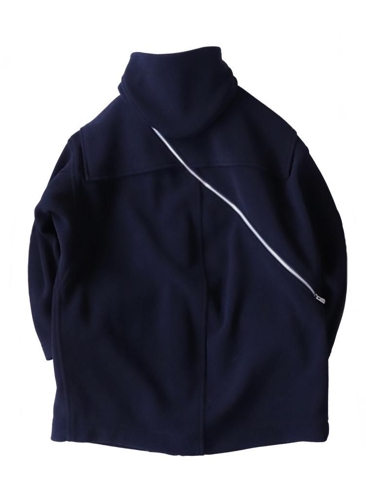 Double Zip Balloon Shaped Duffle Coat