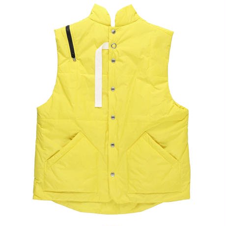 sj.0007 double zip reverse puffy vest. (yellow.) - circus e-boutique