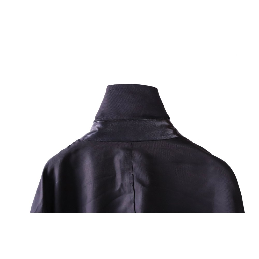 sj.0008b balloon shaped insideout double breasted jacket. (solid