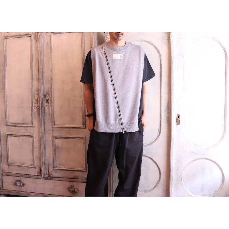 sk.0005 two-way zip reverse crewneck dickie.(7G) - circus e-boutique