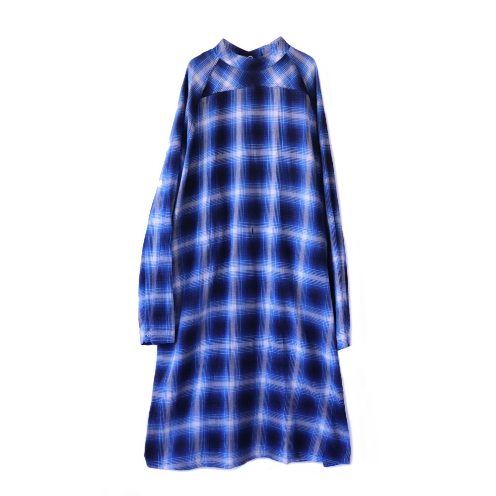 medical gown shirt.(ombre check) サイズ46 - myfarmconnect.in