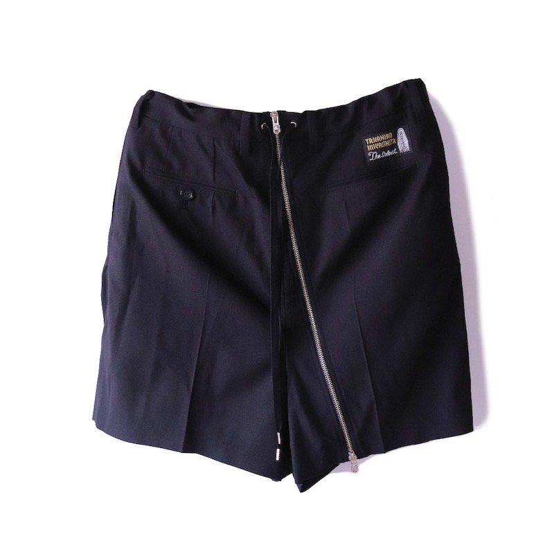 sp.0004b new reverse baggy zipper short pant.(solid)