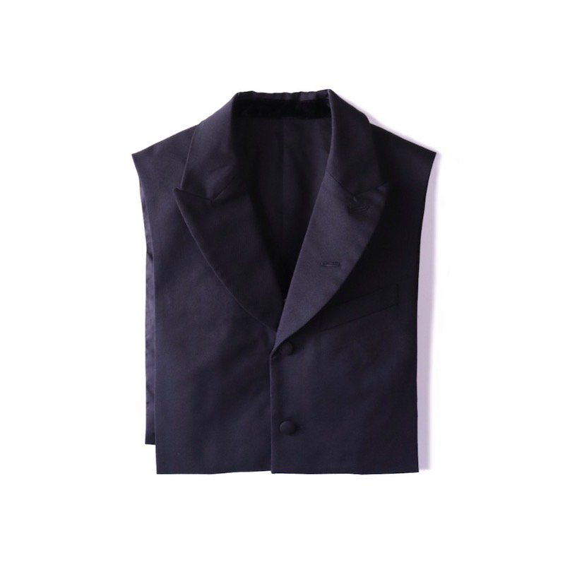 sj.0016 french peaked lapel attachment jacket.