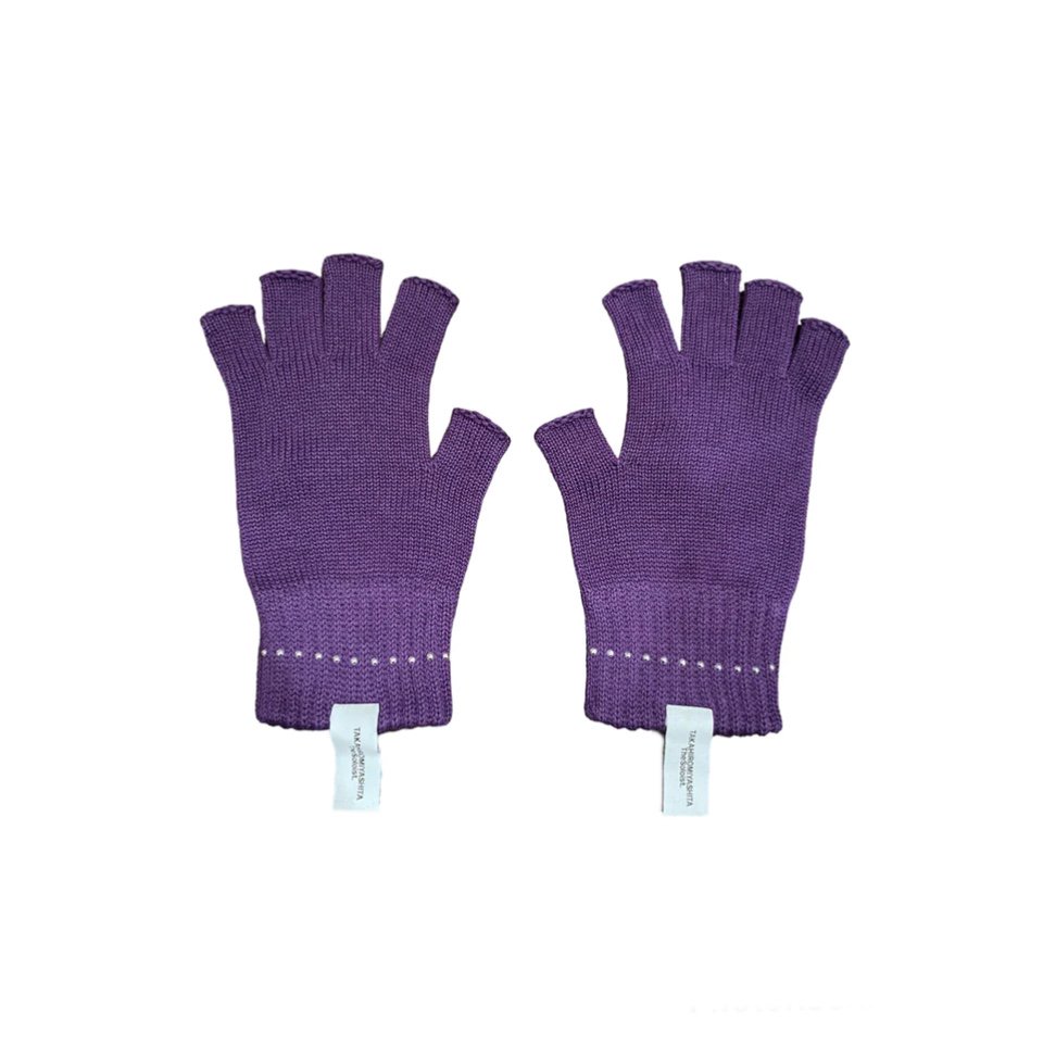 sa.0084 fingerless gloves. (purple.)