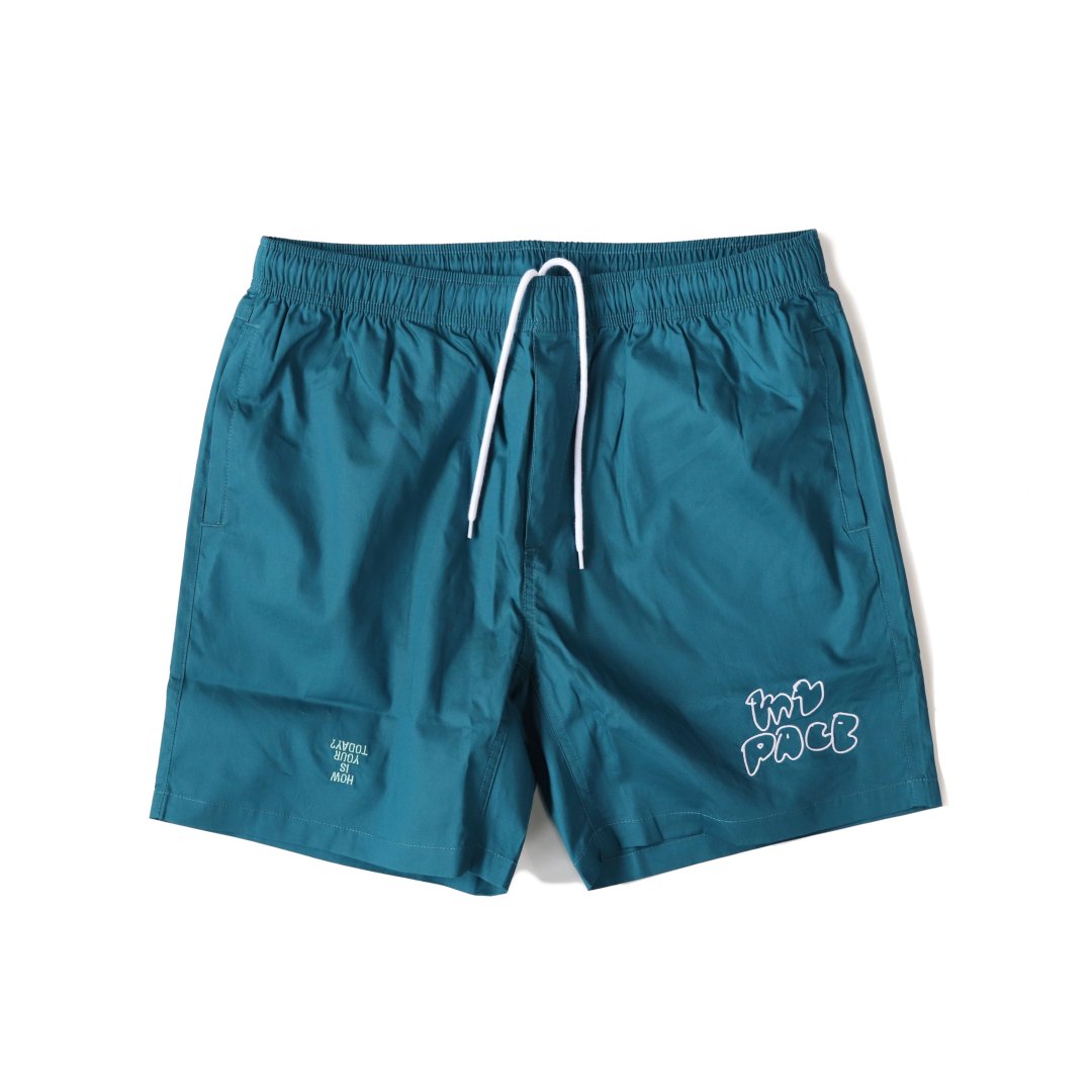 24-1ST-05 MY PACE Easy Shorts (BLUE GREEN)