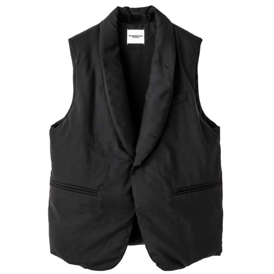 sj.0022 shawl collar down vest.