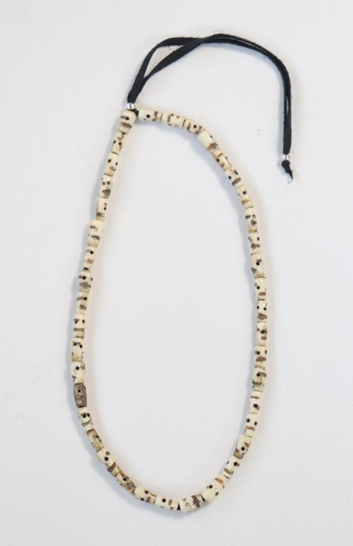 bone necklace. 