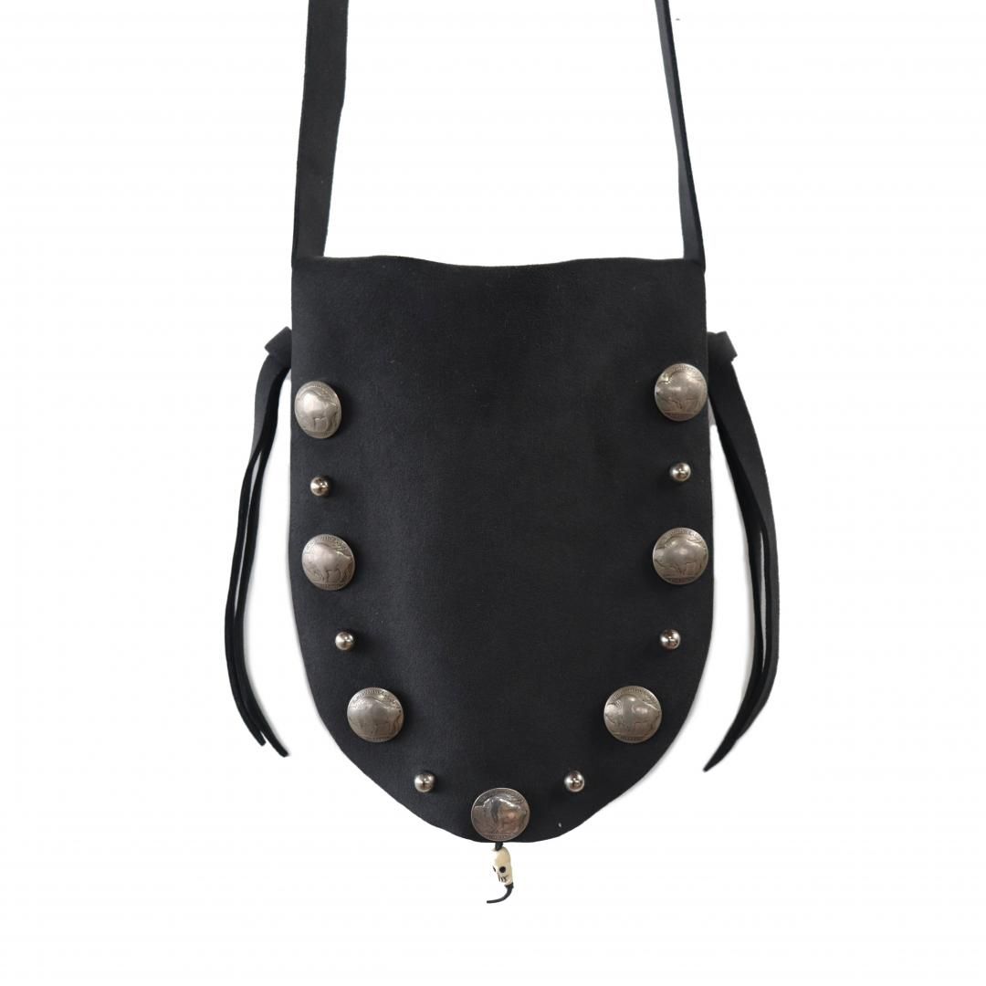 studs/concho bag. (buffalo concho / ultrasuede)
