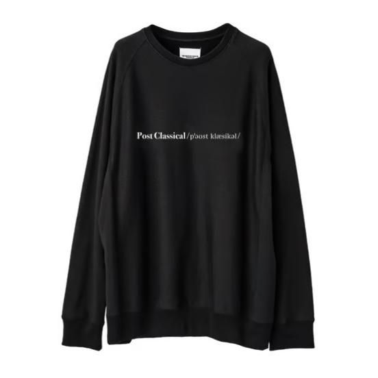 sc.0022 post classical oversized crewneck sweatshirt.