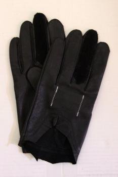 driver glove. -black.-