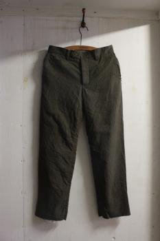 plain front pant. -olive green. brown.-