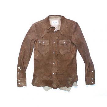 rough out shirt.  -brown.-