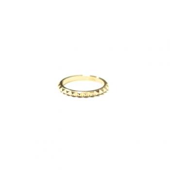 phalange ring. -studs.- color. gold.