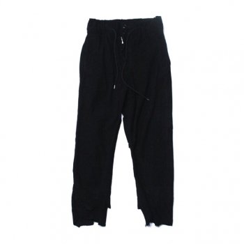 rough out easy pants. -black.-