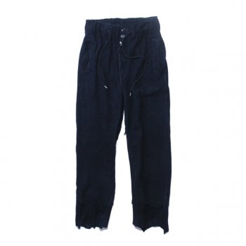 rough out easy pants. -navy.-