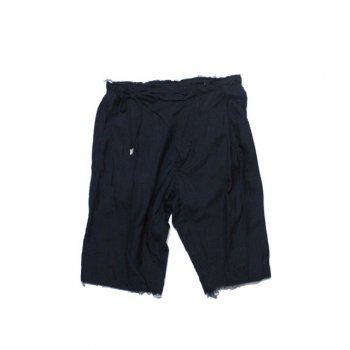 crossover front pajama shorts. -navy.-
